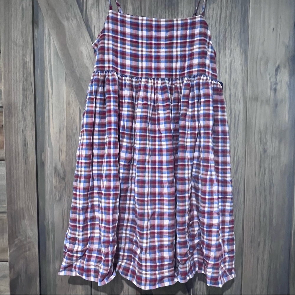 NWT Lucky Brand Plaid Babydoll Dress!